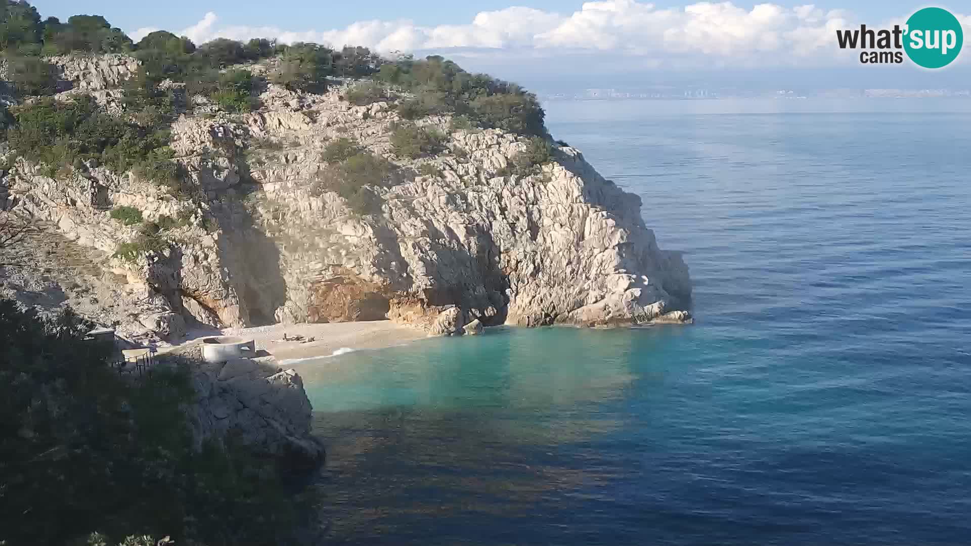 Webcam Brseč beach – Mošćenička Draga – Croatia