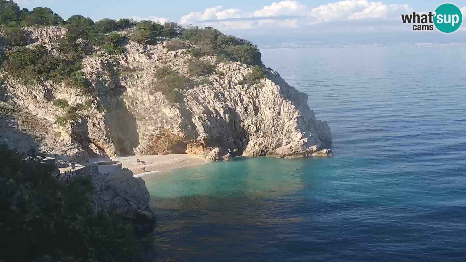 Webcam Brseč beach – Mošćenička Draga – Croatia
