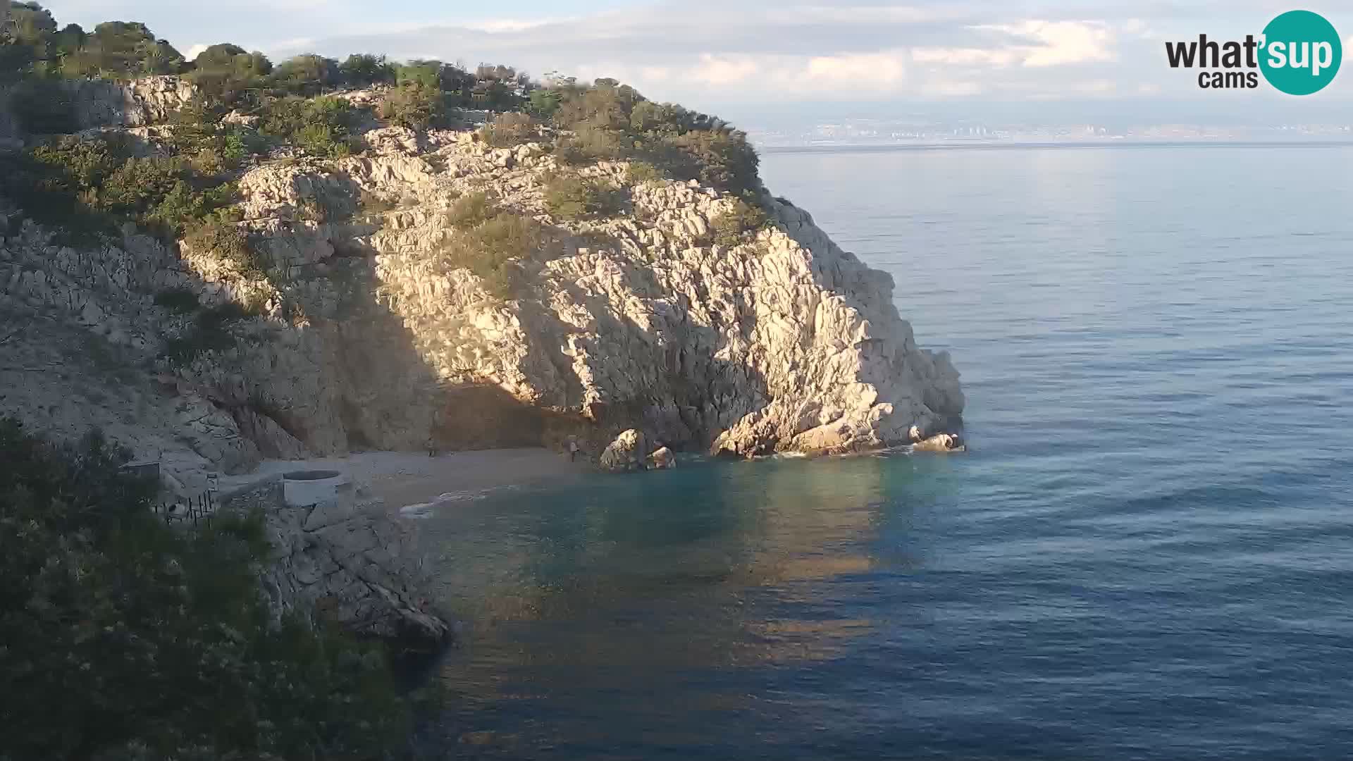 Webcam Brseč beach – Mošćenička Draga – Croatia