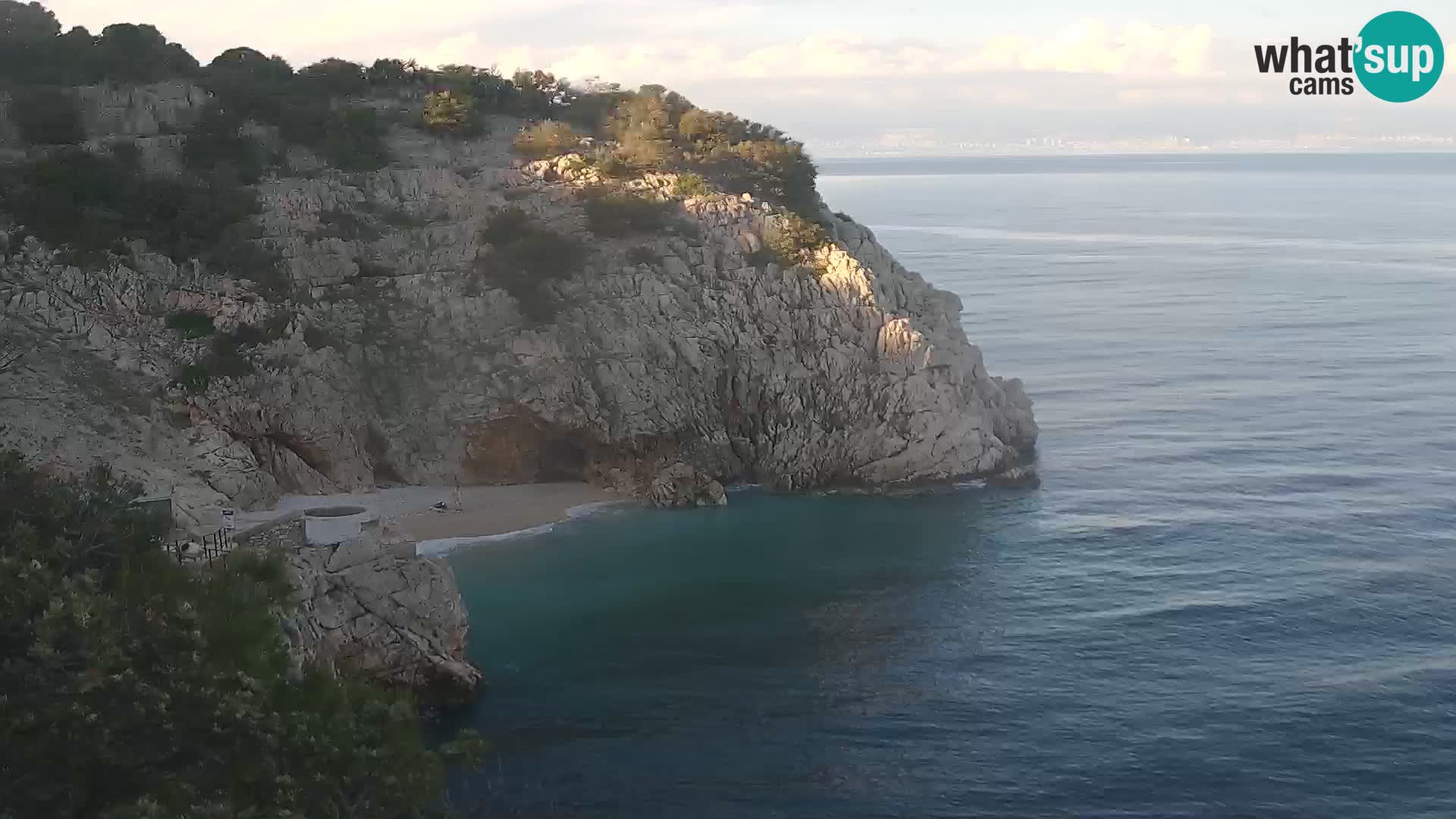 Cámara web de la playa de Brseč en Mošćenička Draga, Croacia