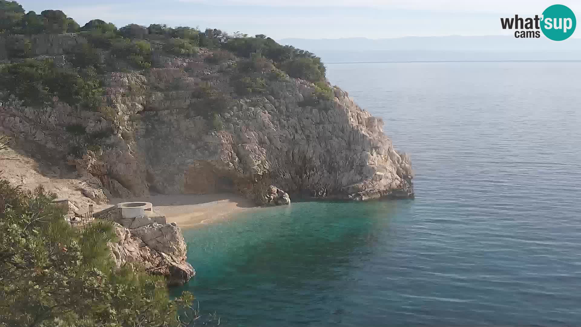 Webcam Brseč beach – Mošćenička Draga – Croatia
