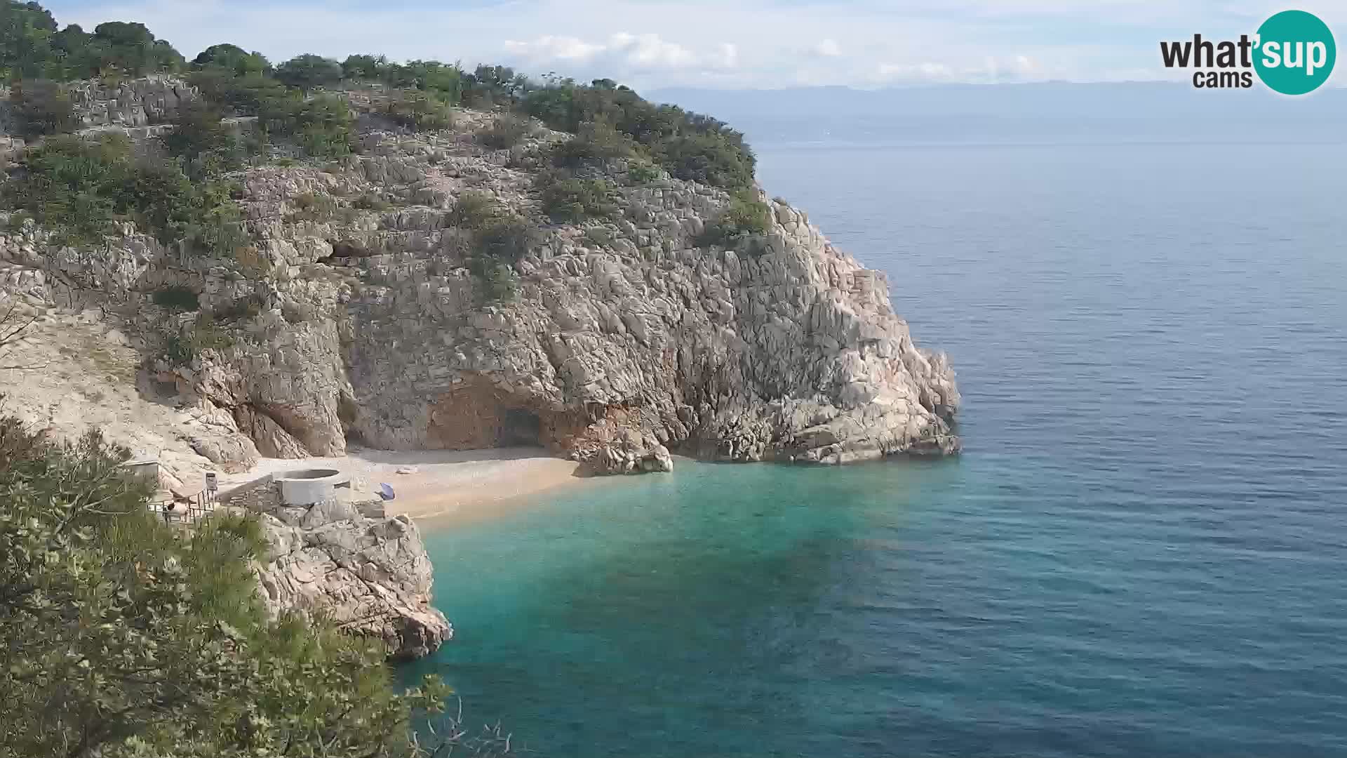 Web kamera plaže Brseč – Mošćenička Draga – Hrvatska