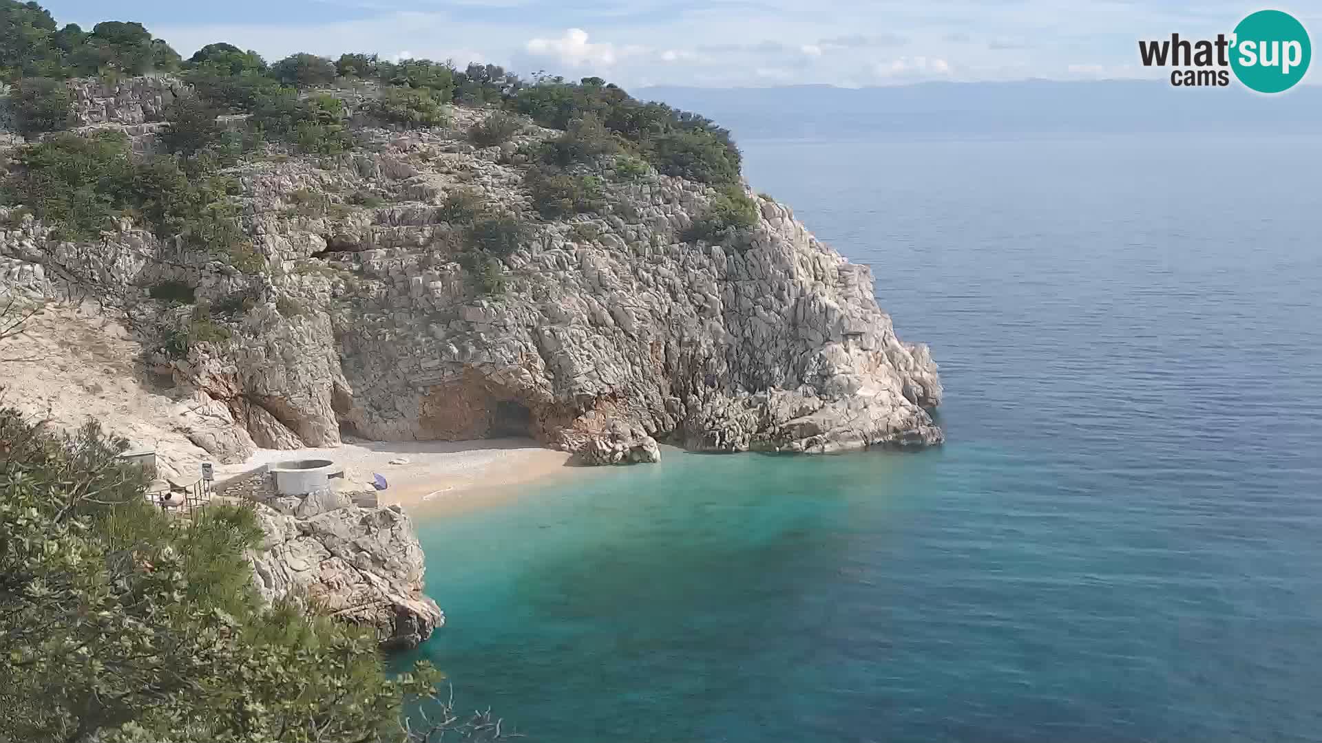 Web kamera plaže Brseč – Mošćenička Draga – Hrvatska