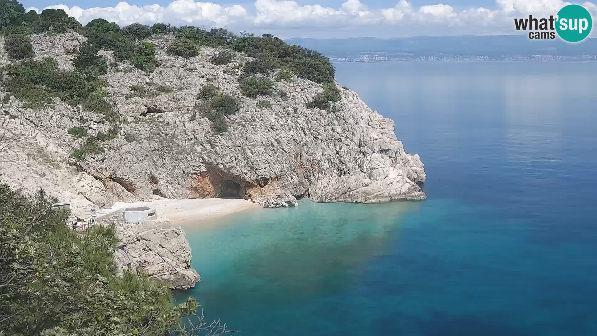 Web kamera plaže Brseč – Mošćenička Draga – Hrvatska