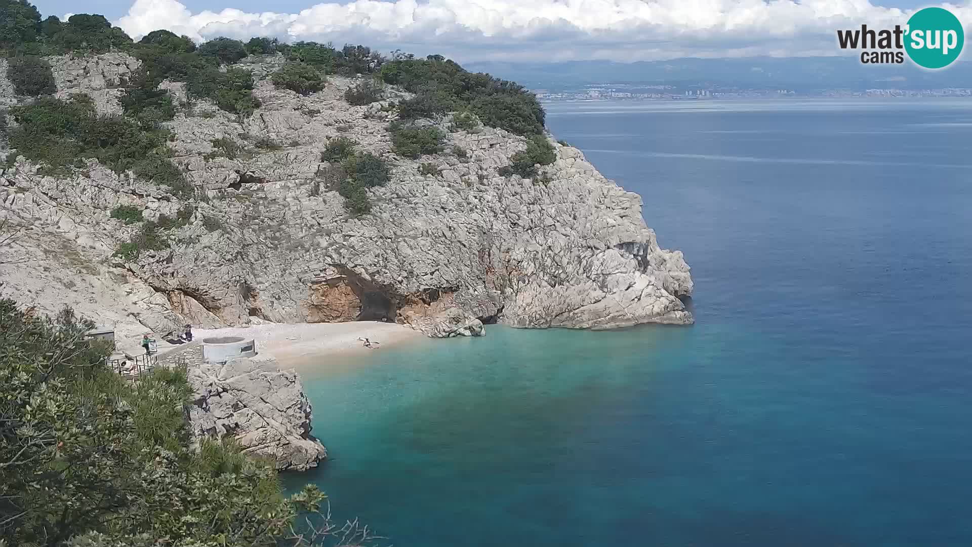 Webcam Brseč beach – Mošćenička Draga – Croatia