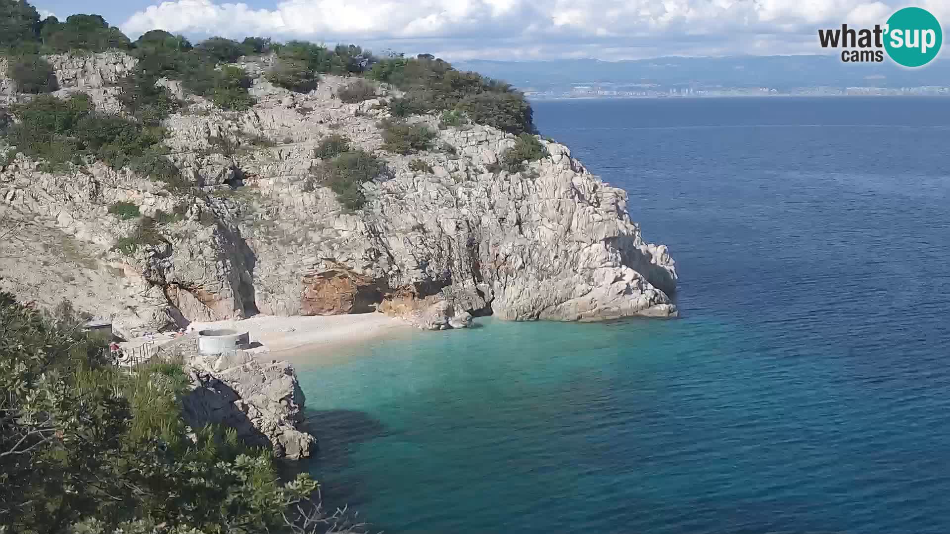 Webcam Brseč beach – Mošćenička Draga – Croatia