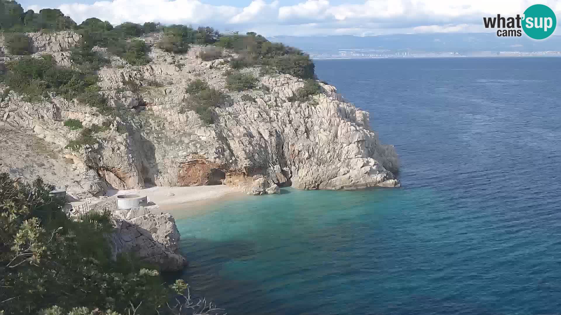 Webcam Brseč beach – Mošćenička Draga – Croatia