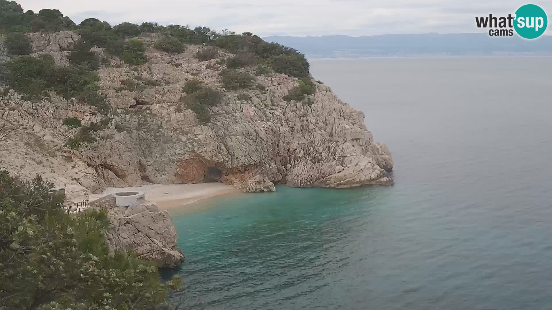 Webcam Brseč beach – Mošćenička Draga – Croatia
