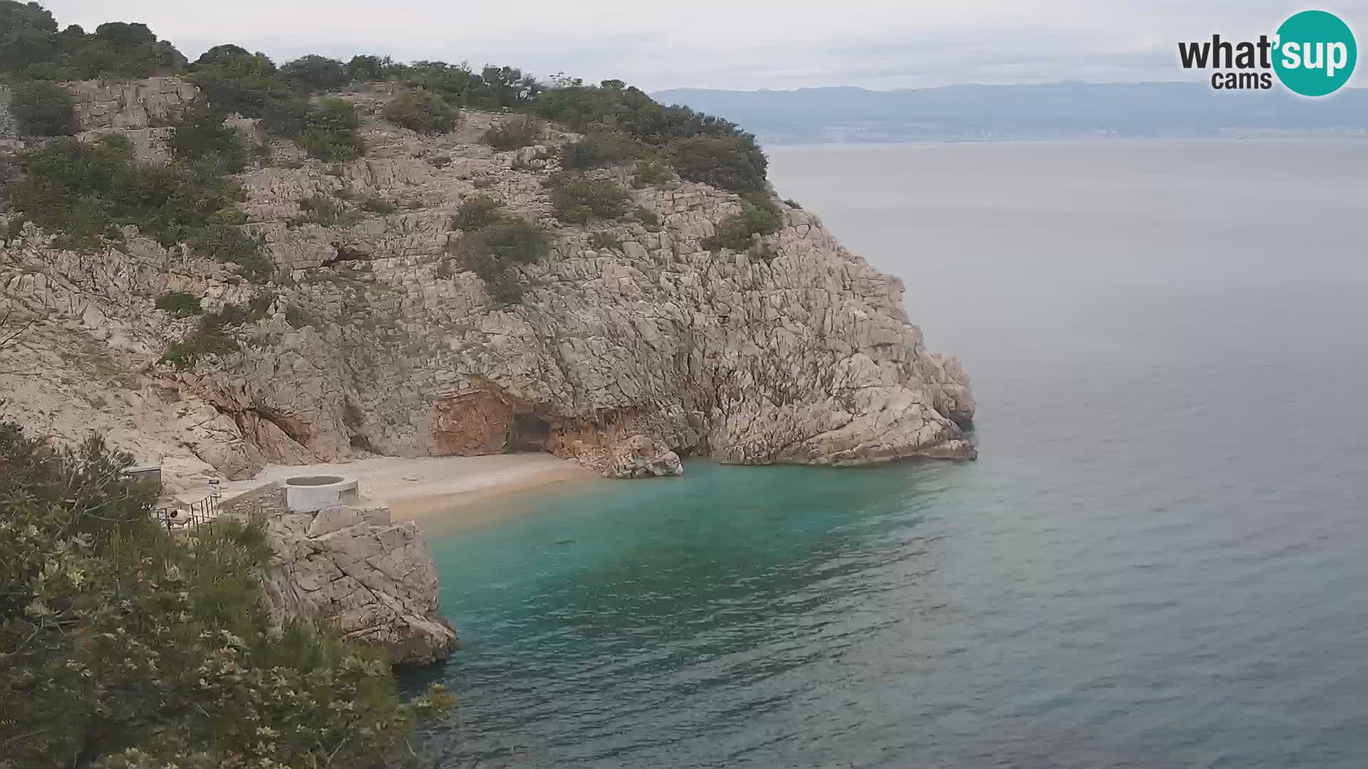 Webcam Brseč beach – Mošćenička Draga – Croatia