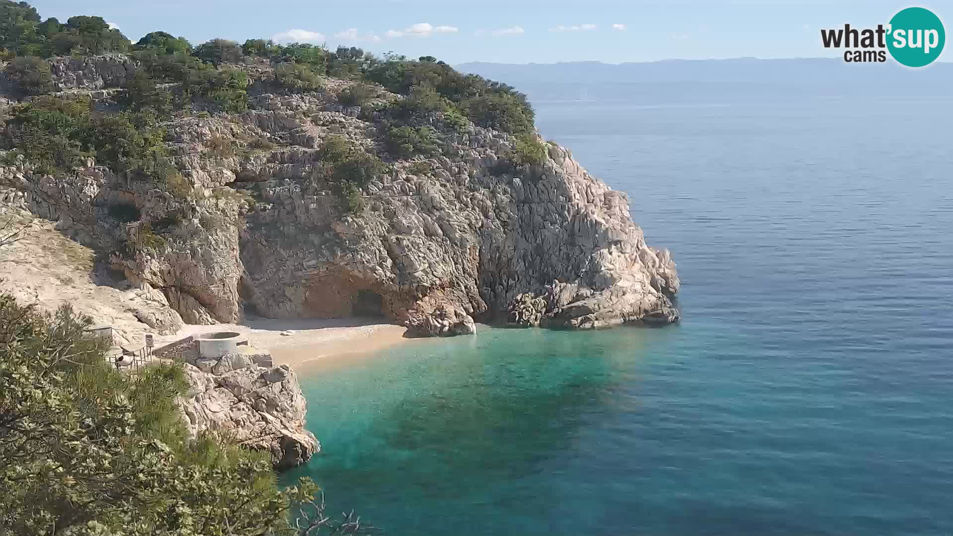 Webcam Brseč Strand – Mošćenička Draga – Kroatien