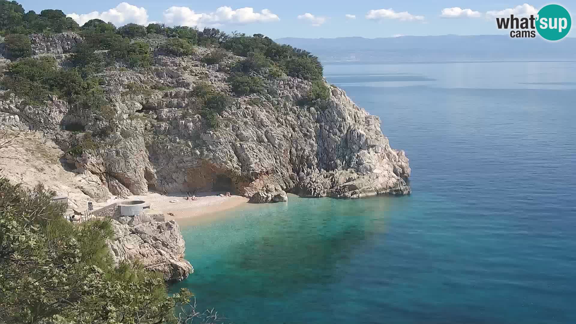 Web kamera plaže Brseč – Mošćenička Draga – Hrvatska