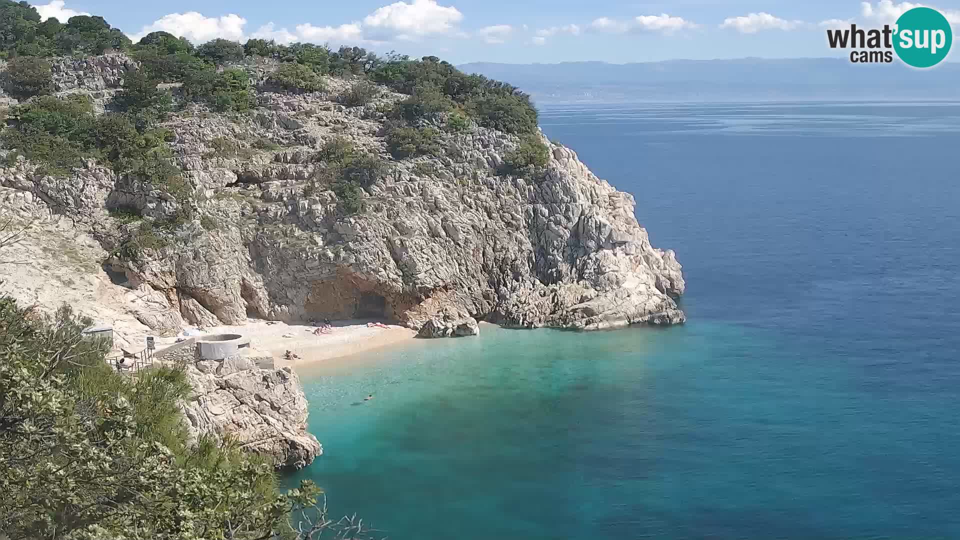 Webcam Brseč Strand – Mošćenička Draga – Kroatien