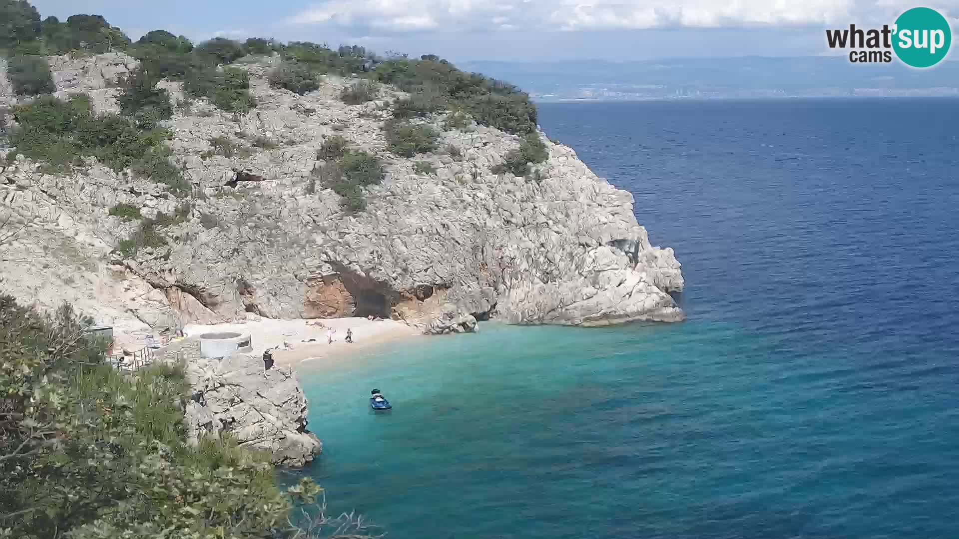 Webcam Brseč beach – Mošćenička Draga – Croatia