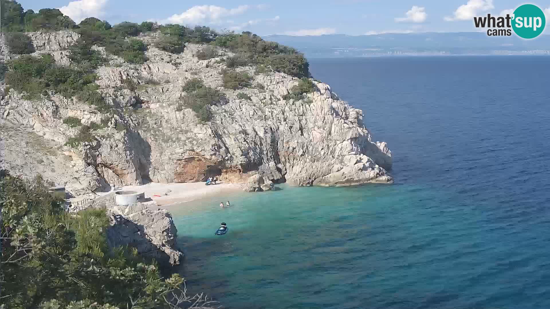 Web kamera plaže Brseč – Mošćenička Draga – Hrvatska