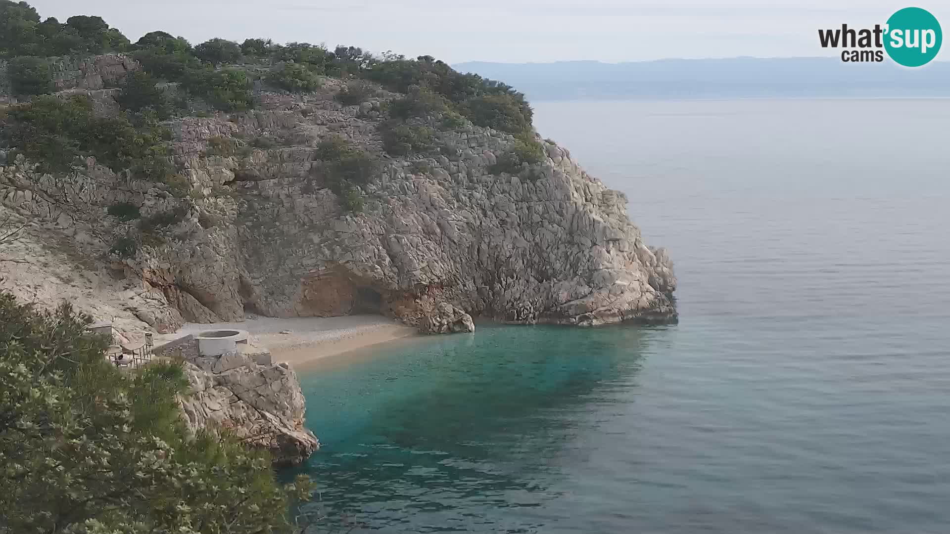 Webcam Brseč Strand – Mošćenička Draga – Kroatien
