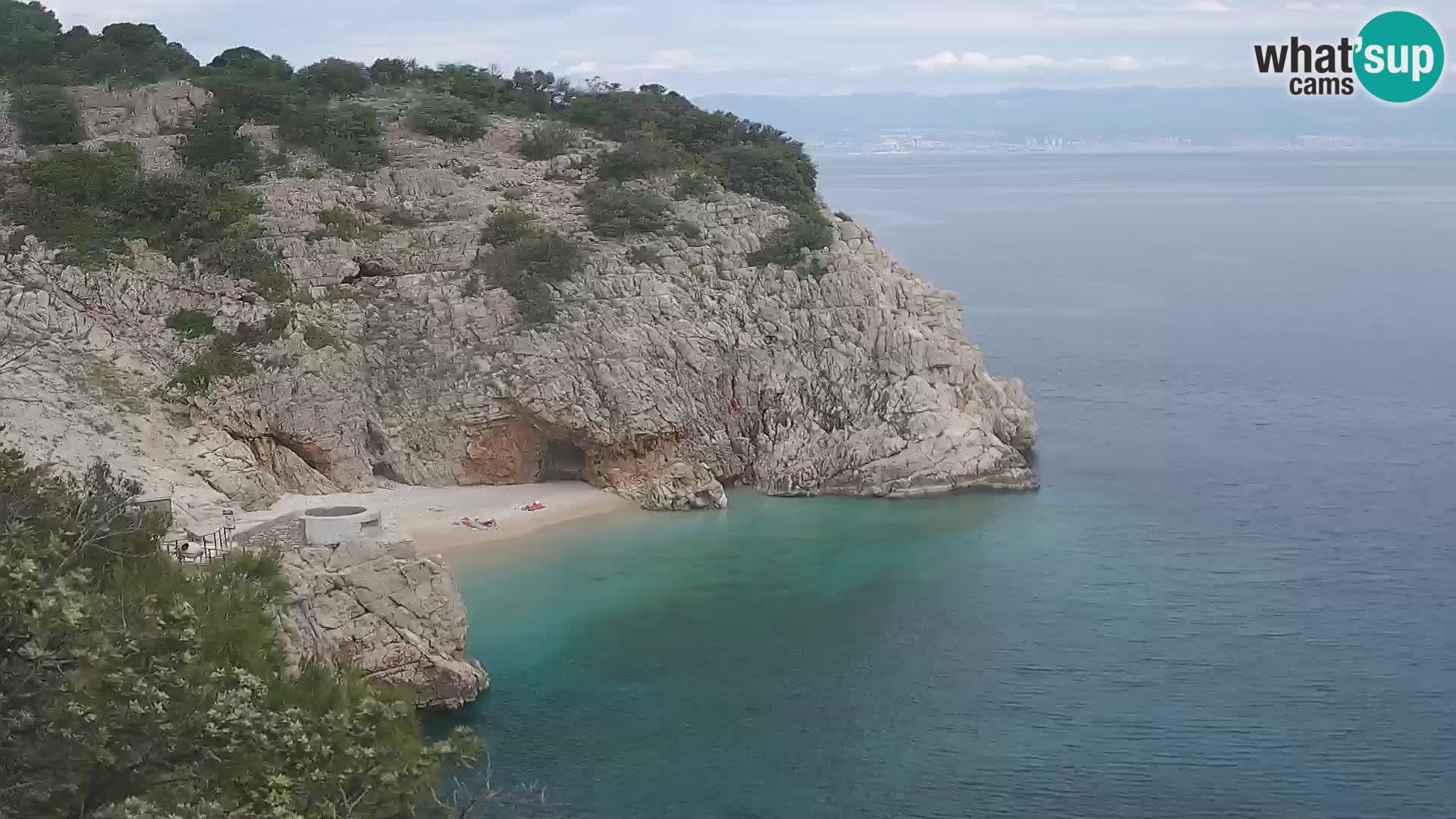 Webcam Brseč Strand – Mošćenička Draga – Kroatien