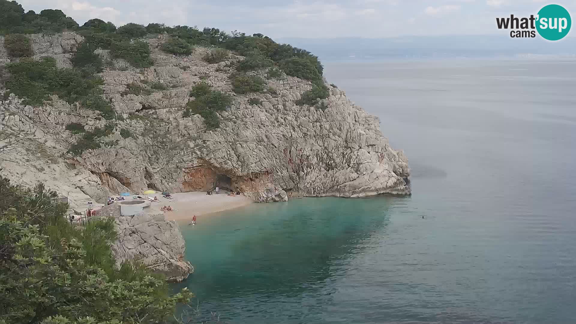 Webcam Brseč beach – Mošćenička Draga – Croatia