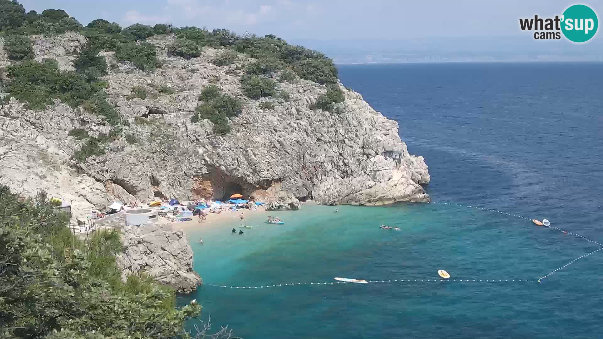 Webcam Brseč beach – Mošćenička Draga – Croatia
