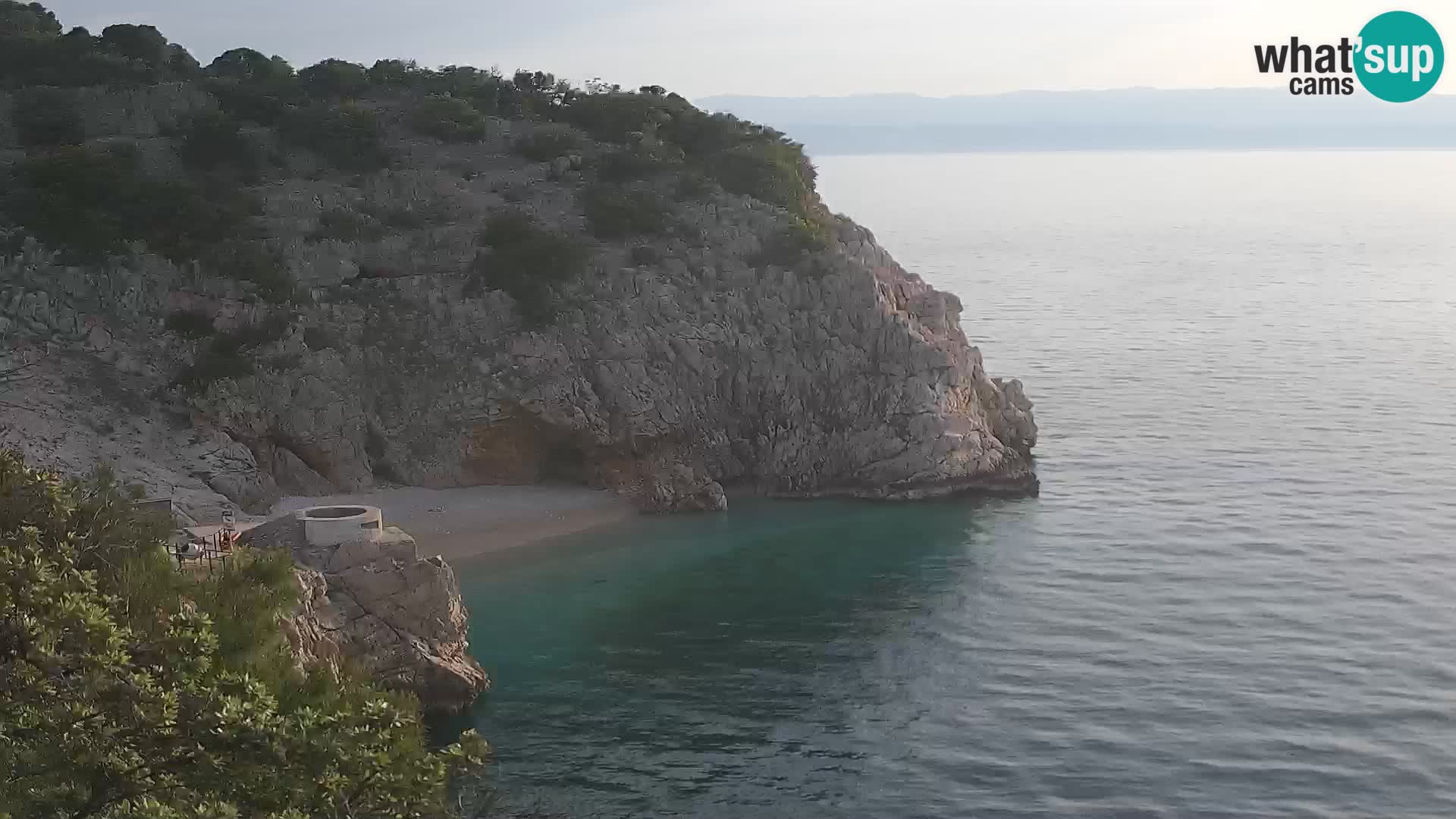 Spletna kamera Brseč plaža – Mošćenička Draga – Hrvaška