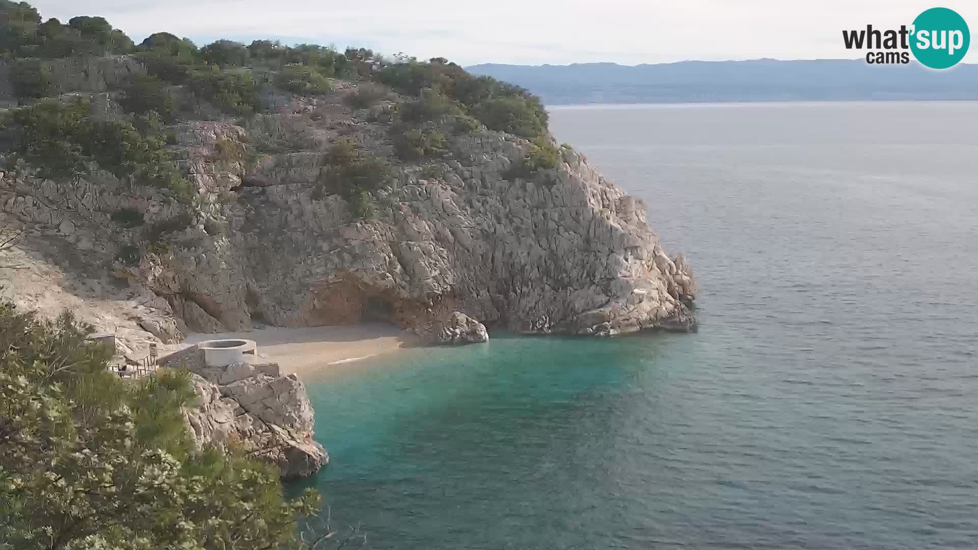 Web kamera plaže Brseč – Mošćenička Draga – Hrvatska