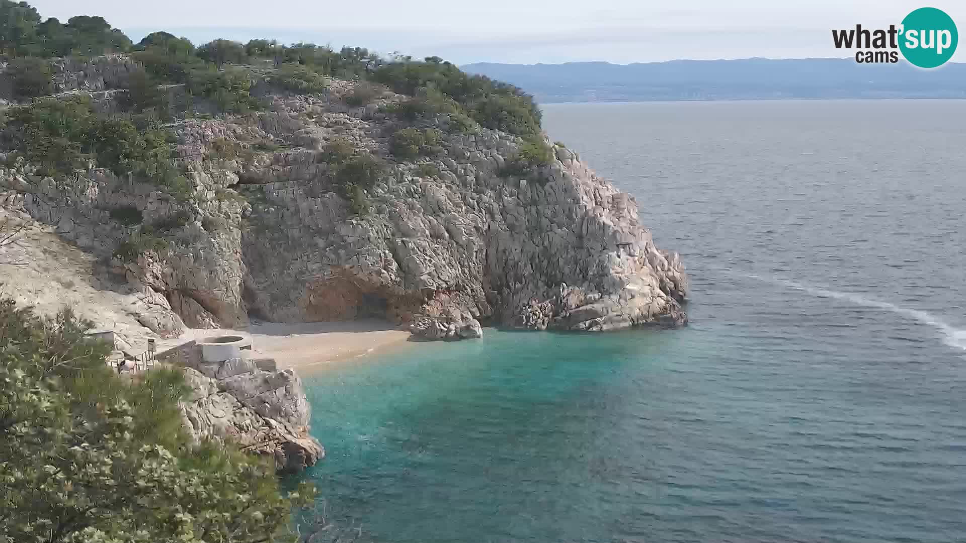 Webcam Brseč beach – Mošćenička Draga – Croatia