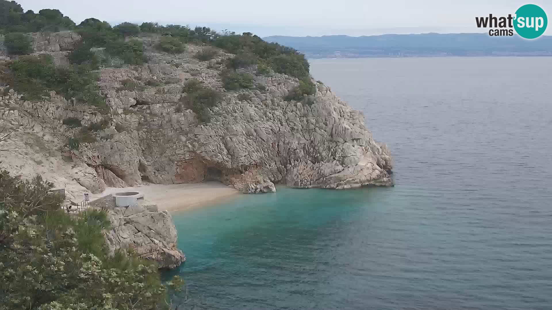Cámara web de la playa de Brseč en Mošćenička Draga, Croacia