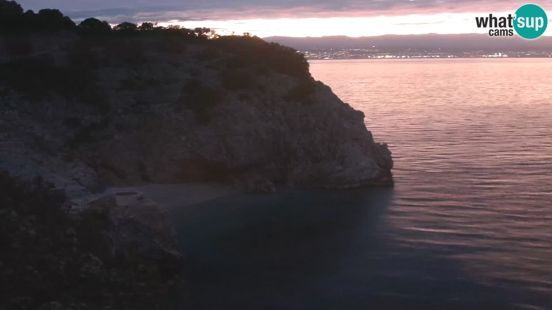 Cámara web de la playa de Brseč en Mošćenička Draga, Croacia