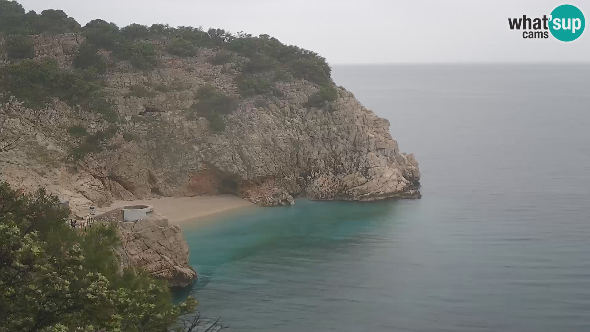 Cámara web de la playa de Brseč en Mošćenička Draga, Croacia