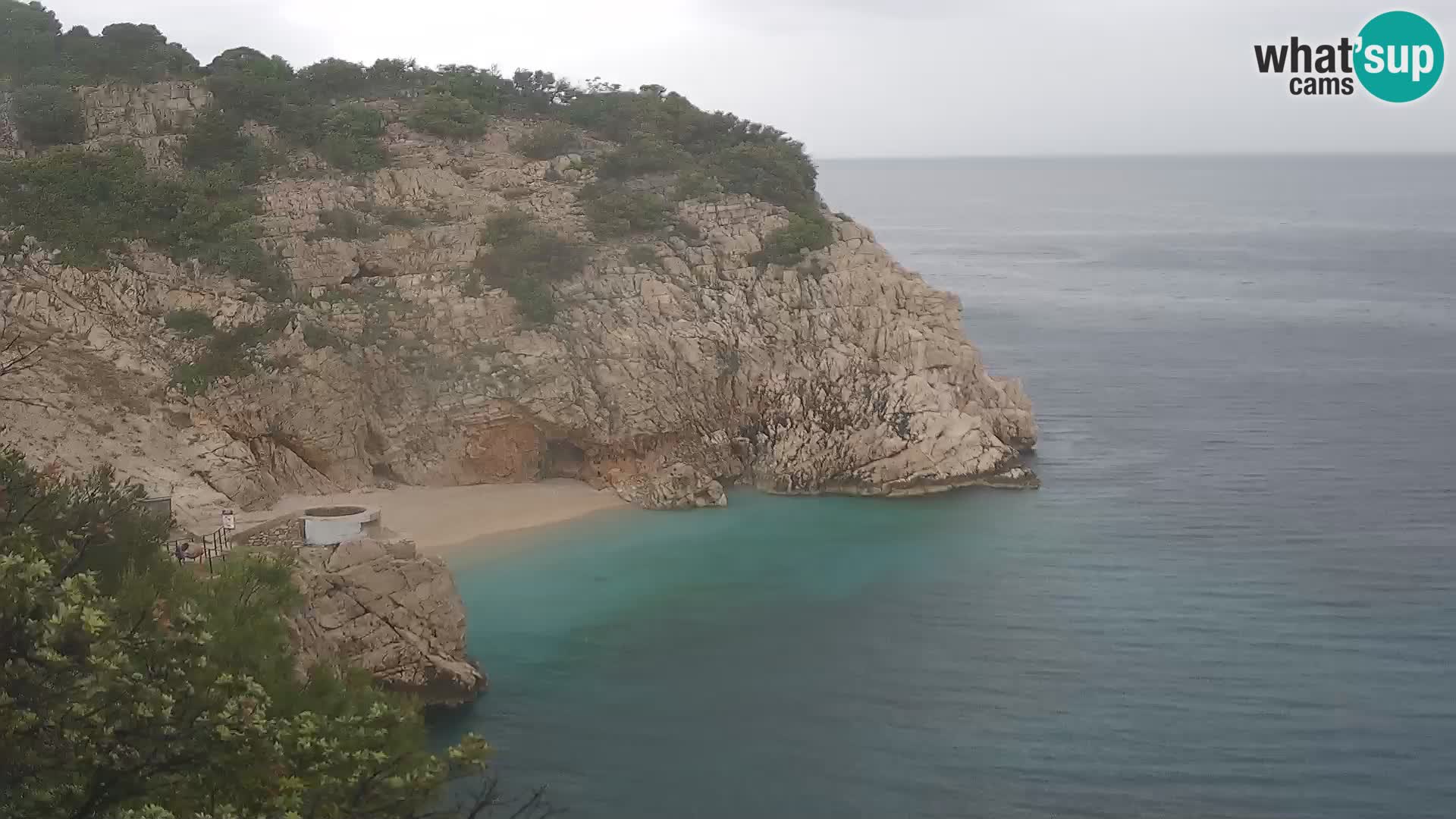 Cámara web de la playa de Brseč en Mošćenička Draga, Croacia