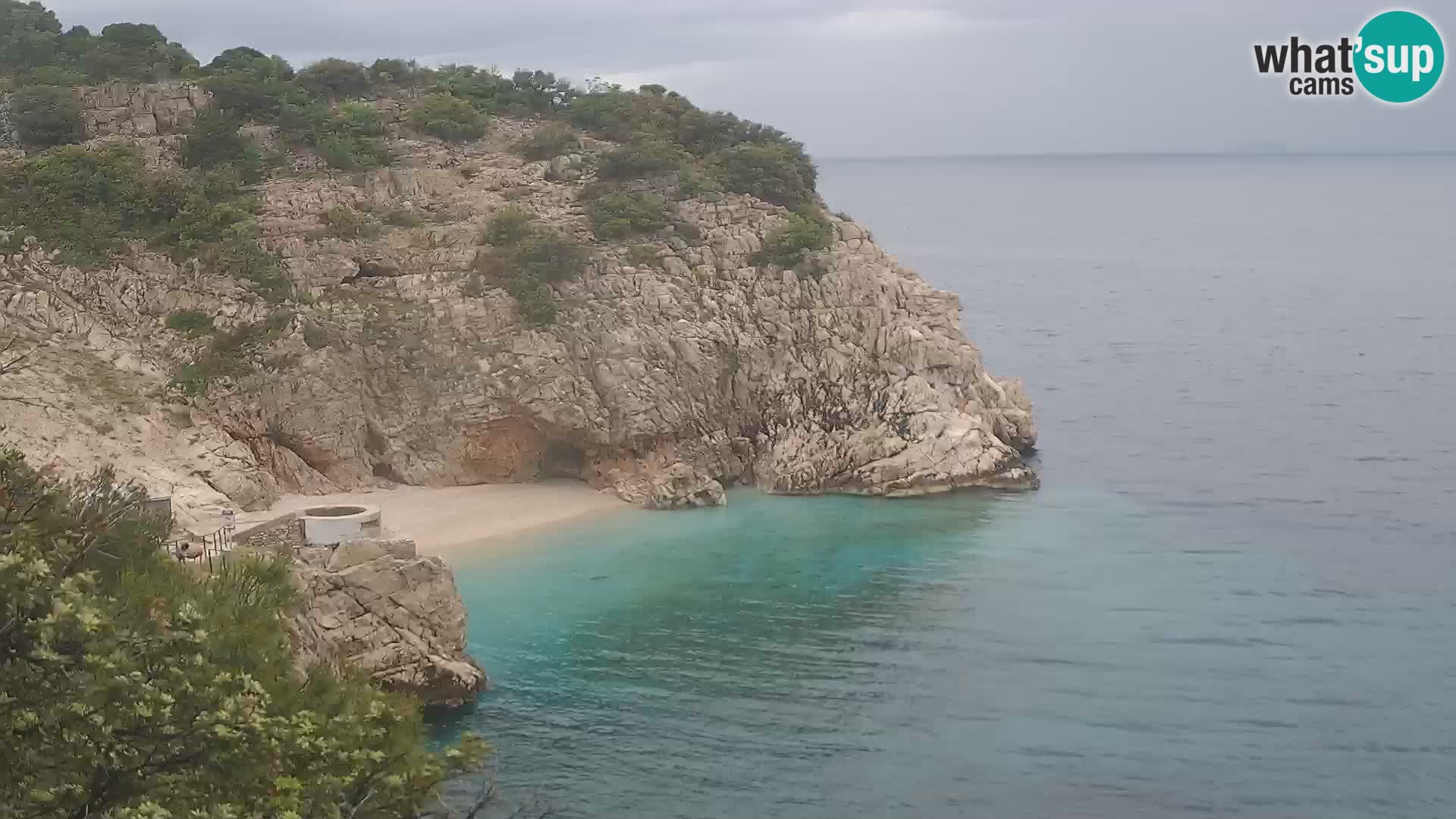 Cámara web de la playa de Brseč en Mošćenička Draga, Croacia