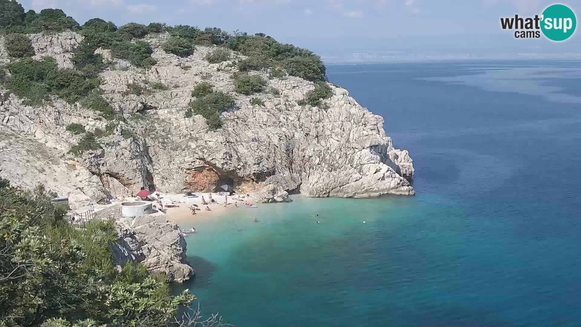 Webcam Brseč beach – Mošćenička Draga – Croatia