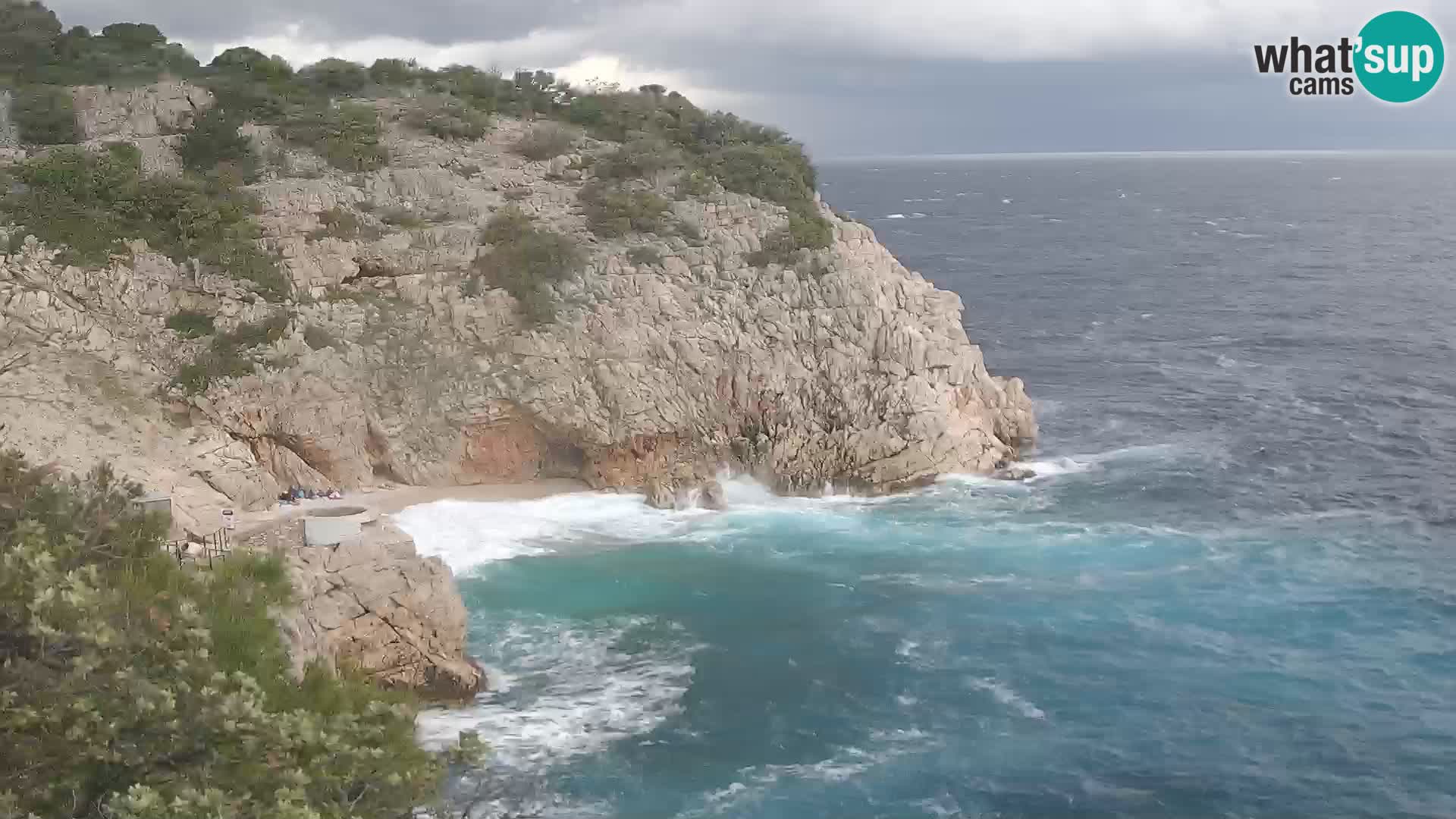 Cámara web de la playa de Brseč en Mošćenička Draga, Croacia