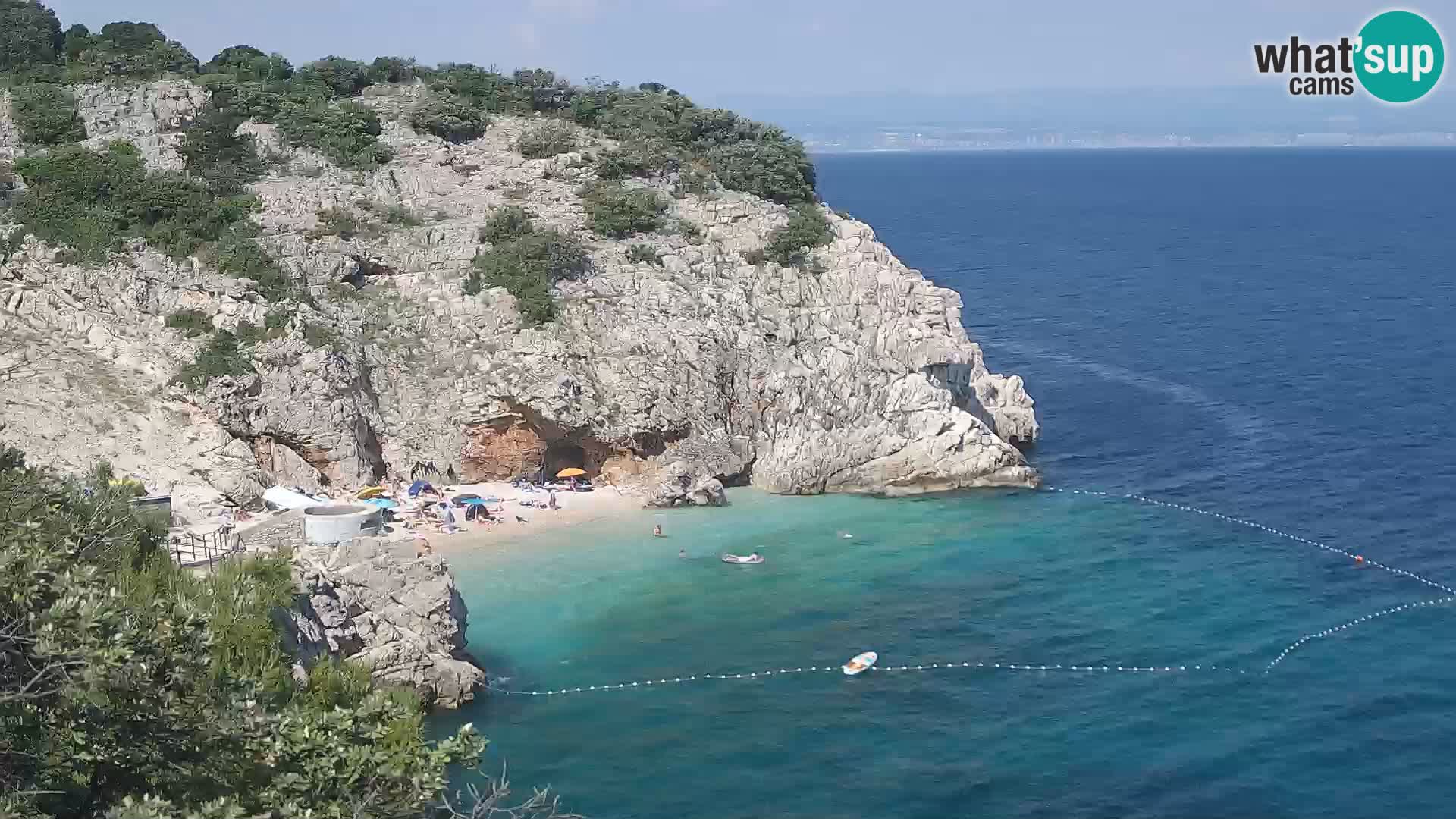 Webcam Brseč beach – Mošćenička Draga – Croatia