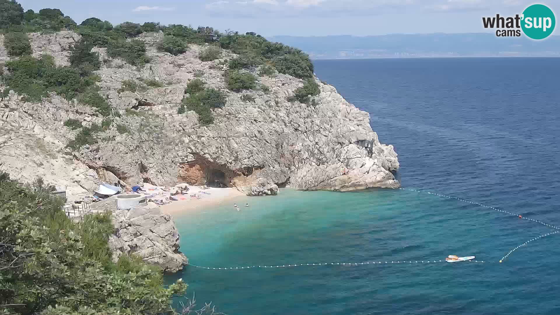 Webcam Brseč beach – Mošćenička Draga – Croatia