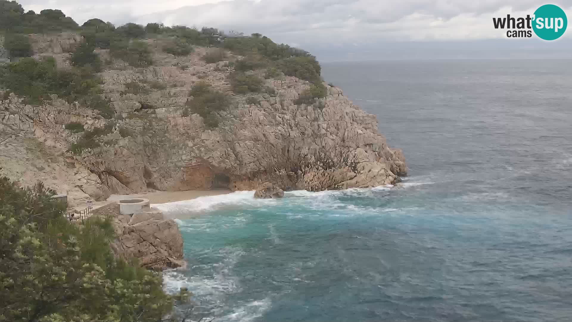 Webcam Bersezio spiaggia – Draga di Moschiena – Croazia