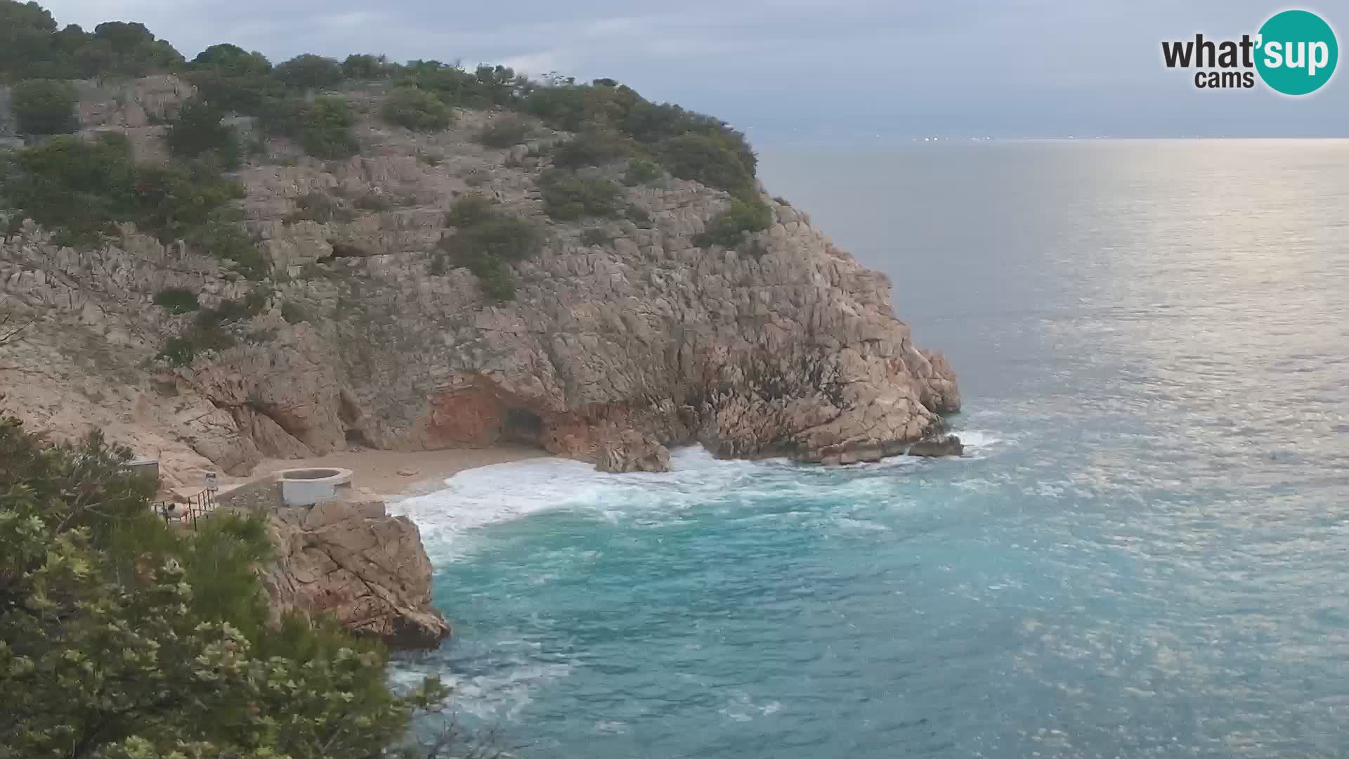 Webcam Brseč Strand – Mošćenička Draga – Kroatien