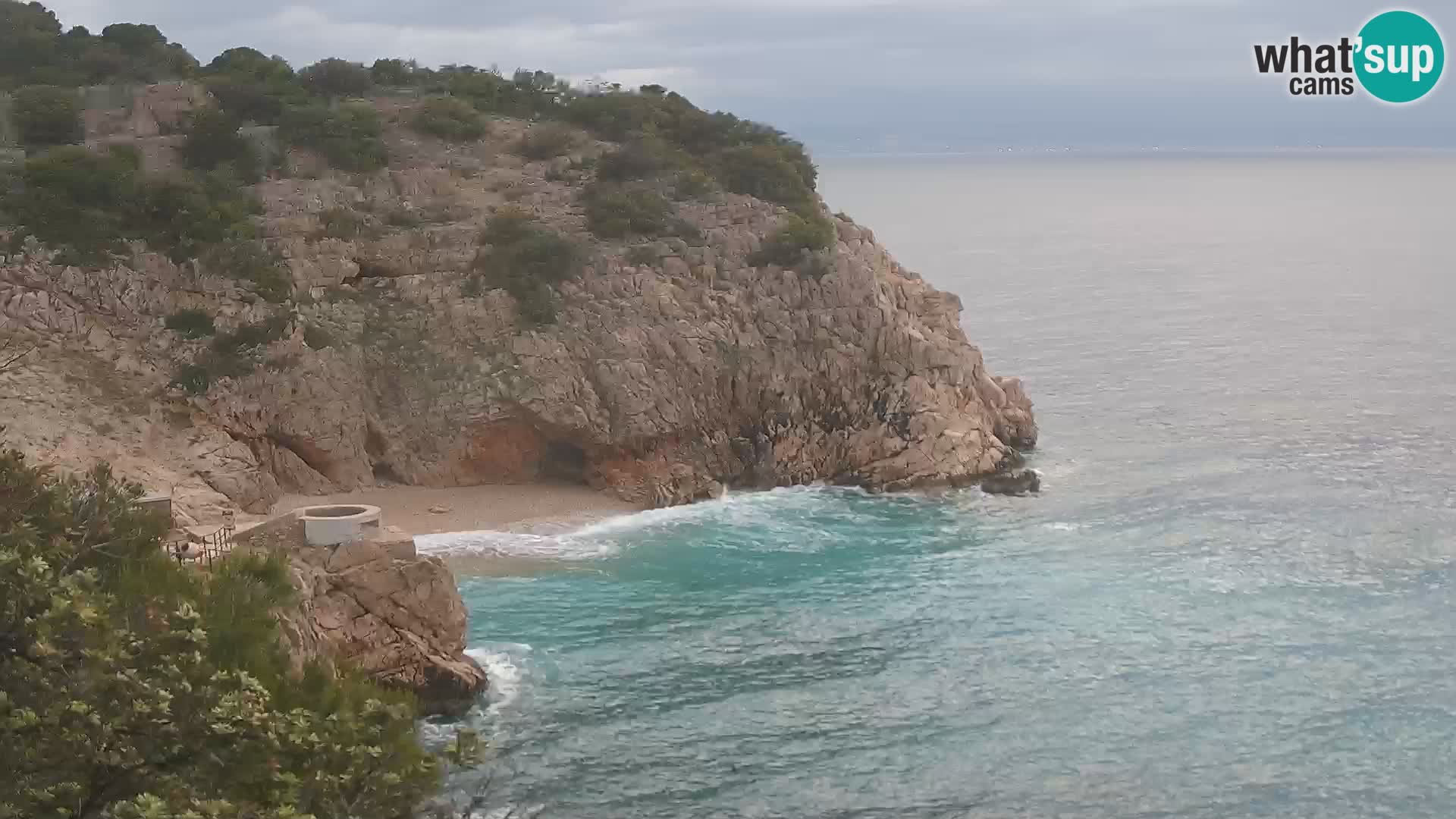 Web kamera plaže Brseč – Mošćenička Draga – Hrvatska