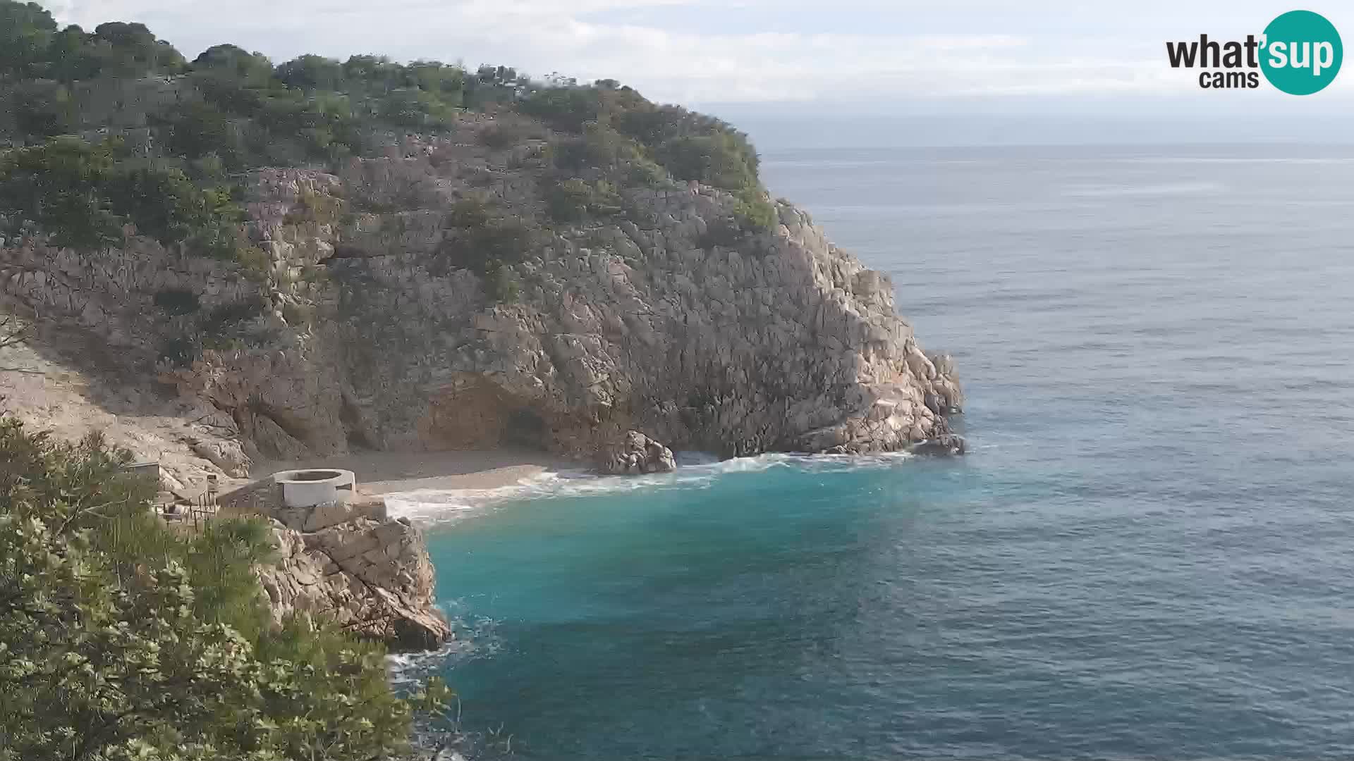 Cámara web de la playa de Brseč en Mošćenička Draga, Croacia