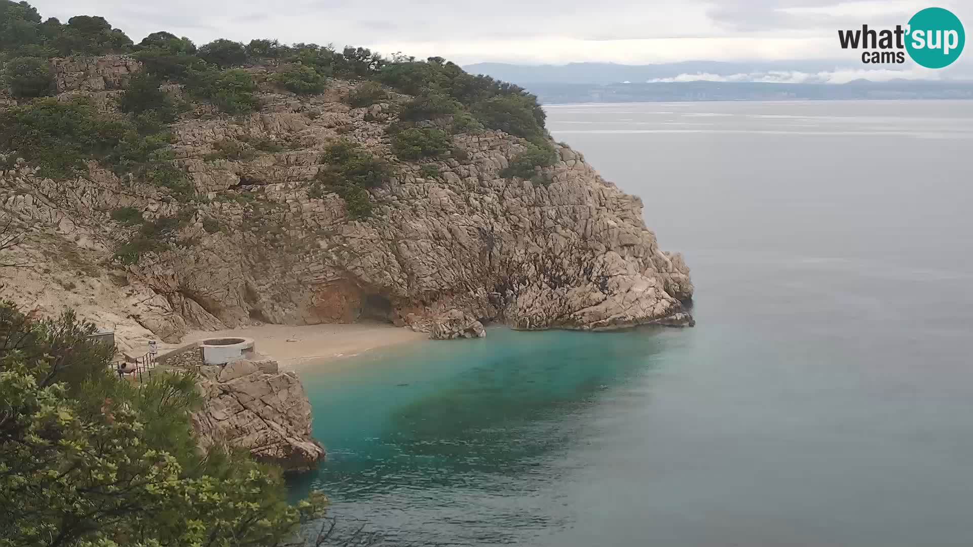 Web kamera plaže Brseč – Mošćenička Draga – Hrvatska