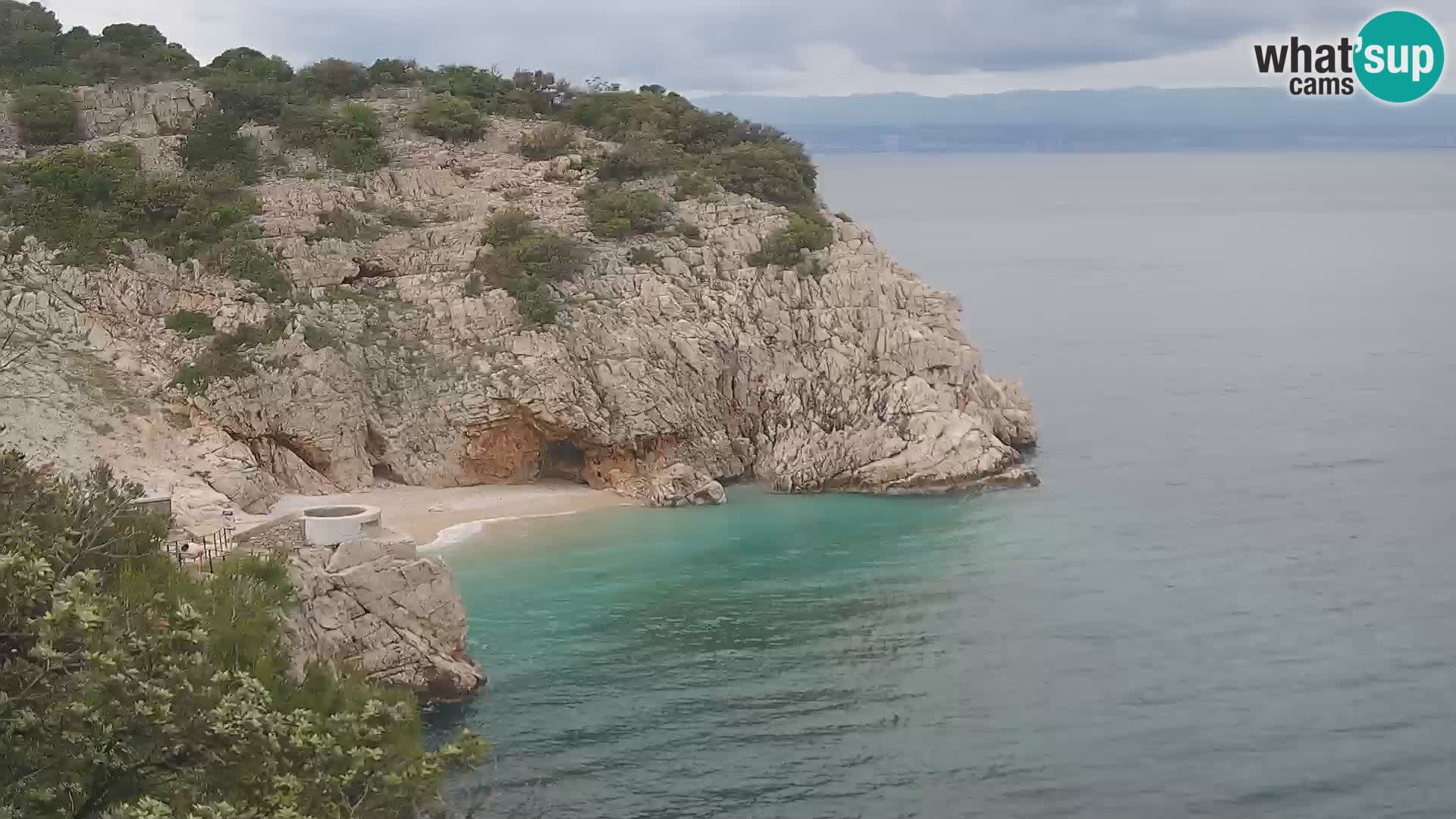 Webcam Brseč beach – Mošćenička Draga – Croatia