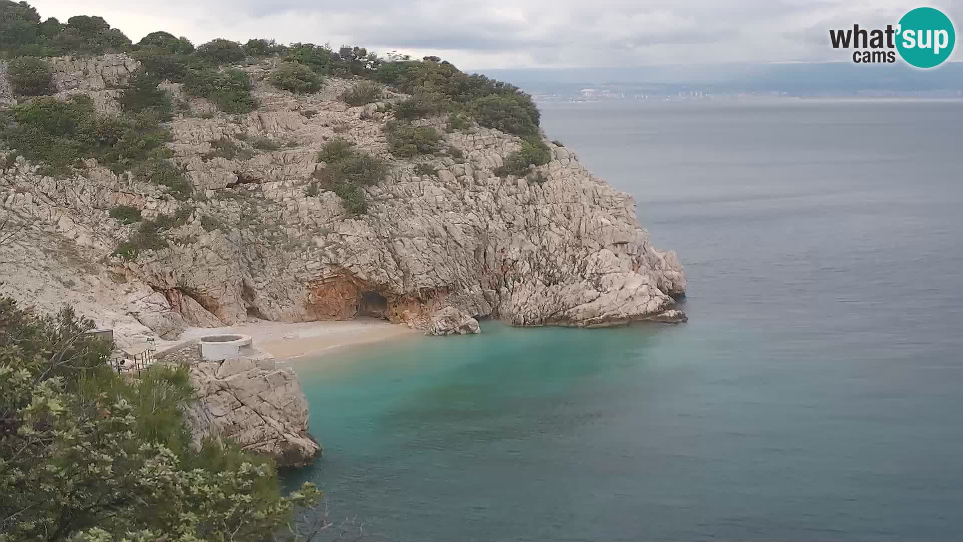 Webcam Bersezio spiaggia – Draga di Moschiena – Croazia