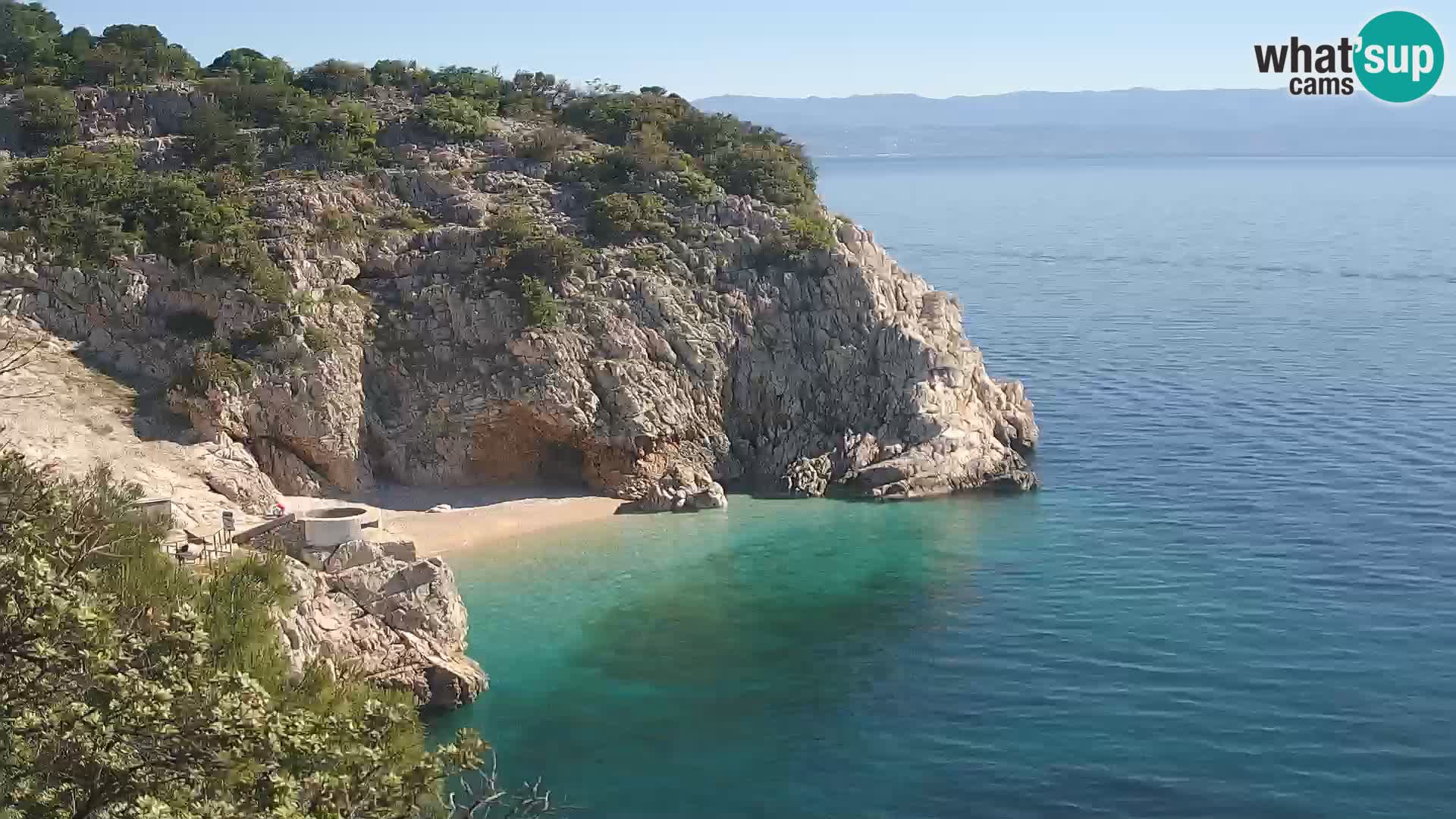 Webcam Bersezio spiaggia – Draga di Moschiena – Croazia
