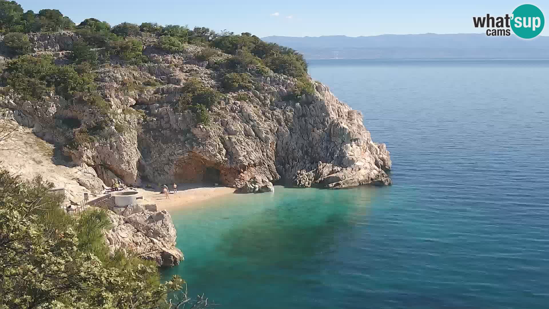 Webcam Bersezio spiaggia – Draga di Moschiena – Croazia