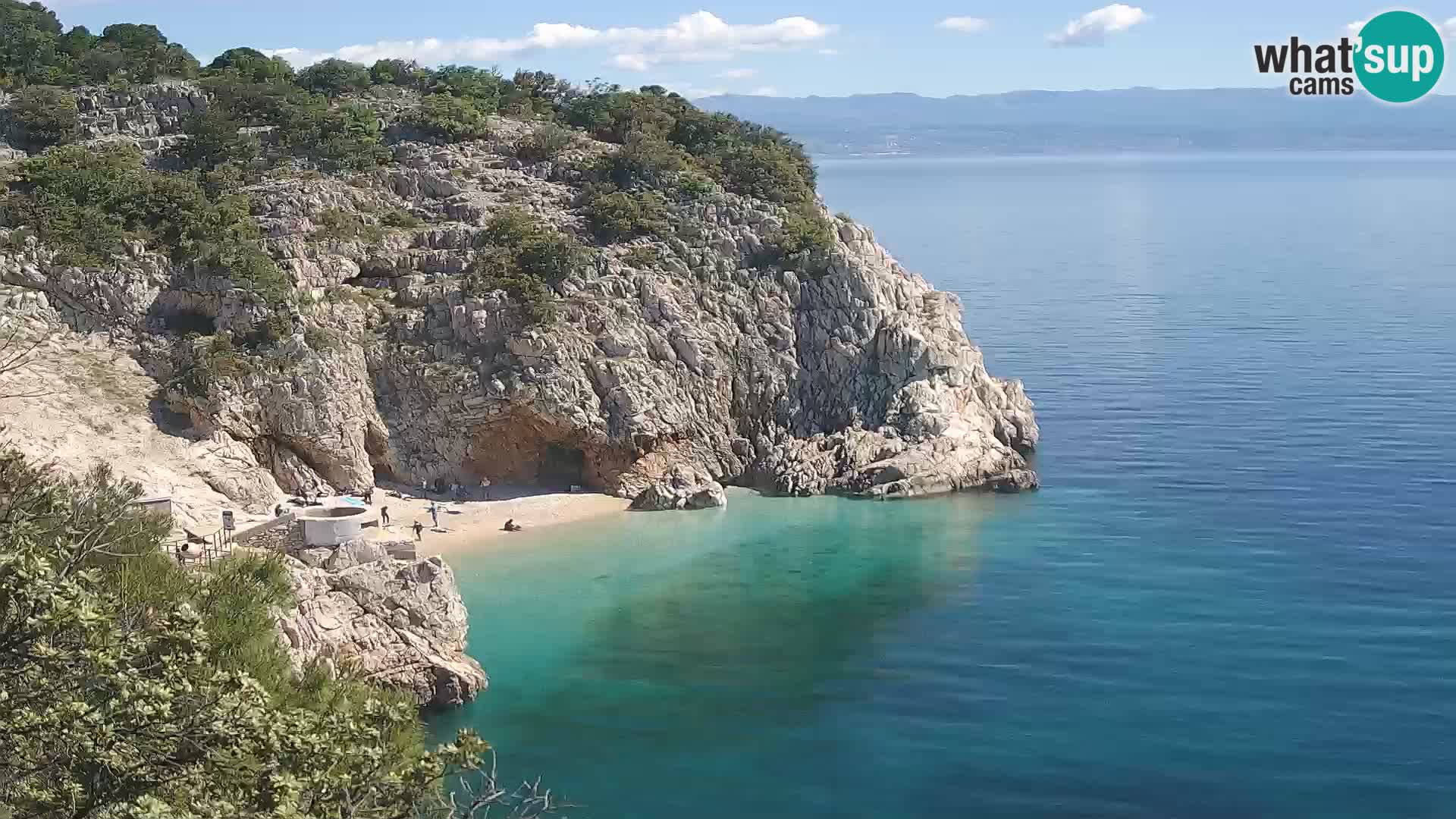 Webcam Bersezio spiaggia – Draga di Moschiena – Croazia
