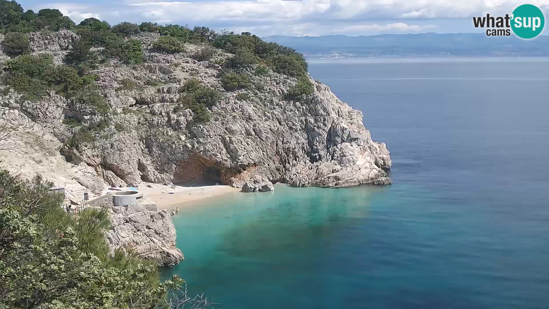 Webcam Bersezio spiaggia – Draga di Moschiena – Croazia