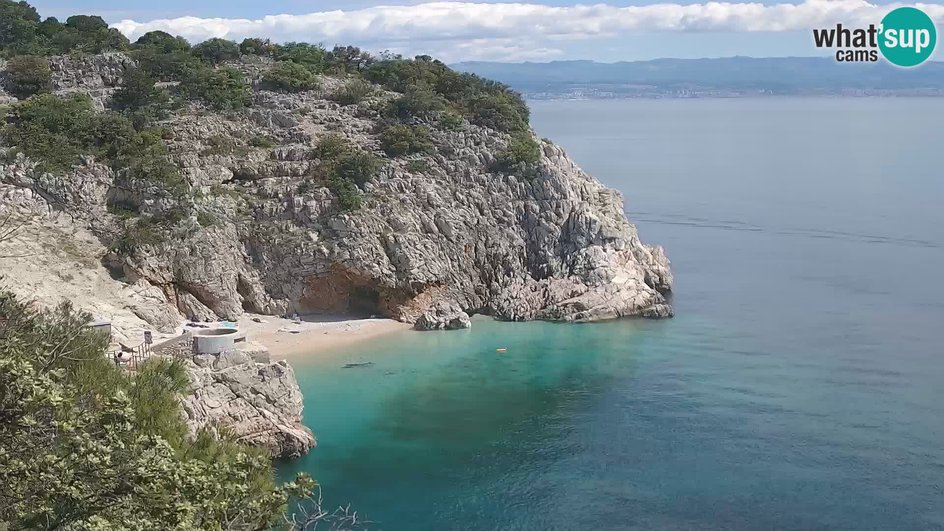 Webcam Bersezio spiaggia – Draga di Moschiena – Croazia