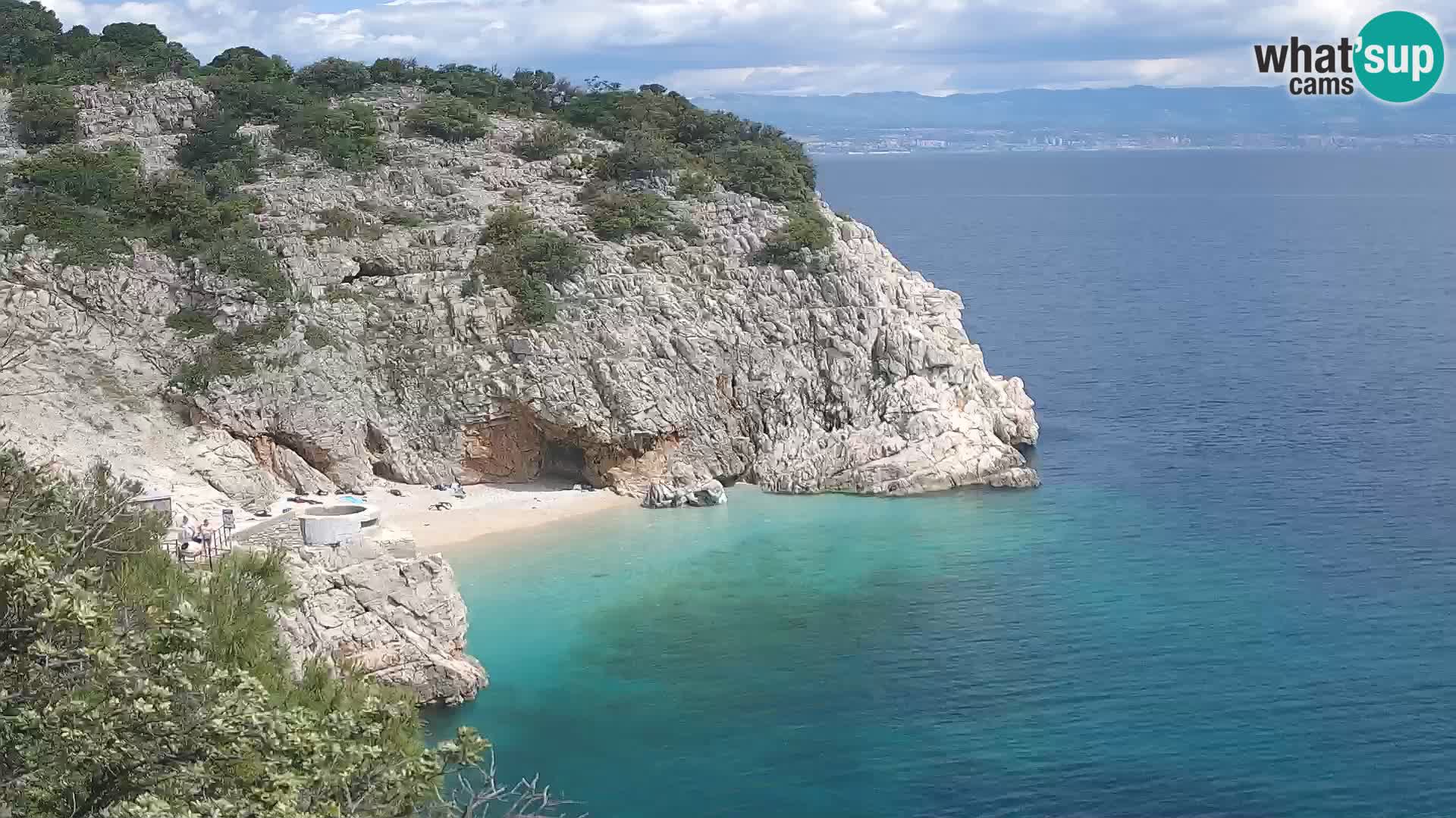Webcam Bersezio spiaggia – Draga di Moschiena – Croazia