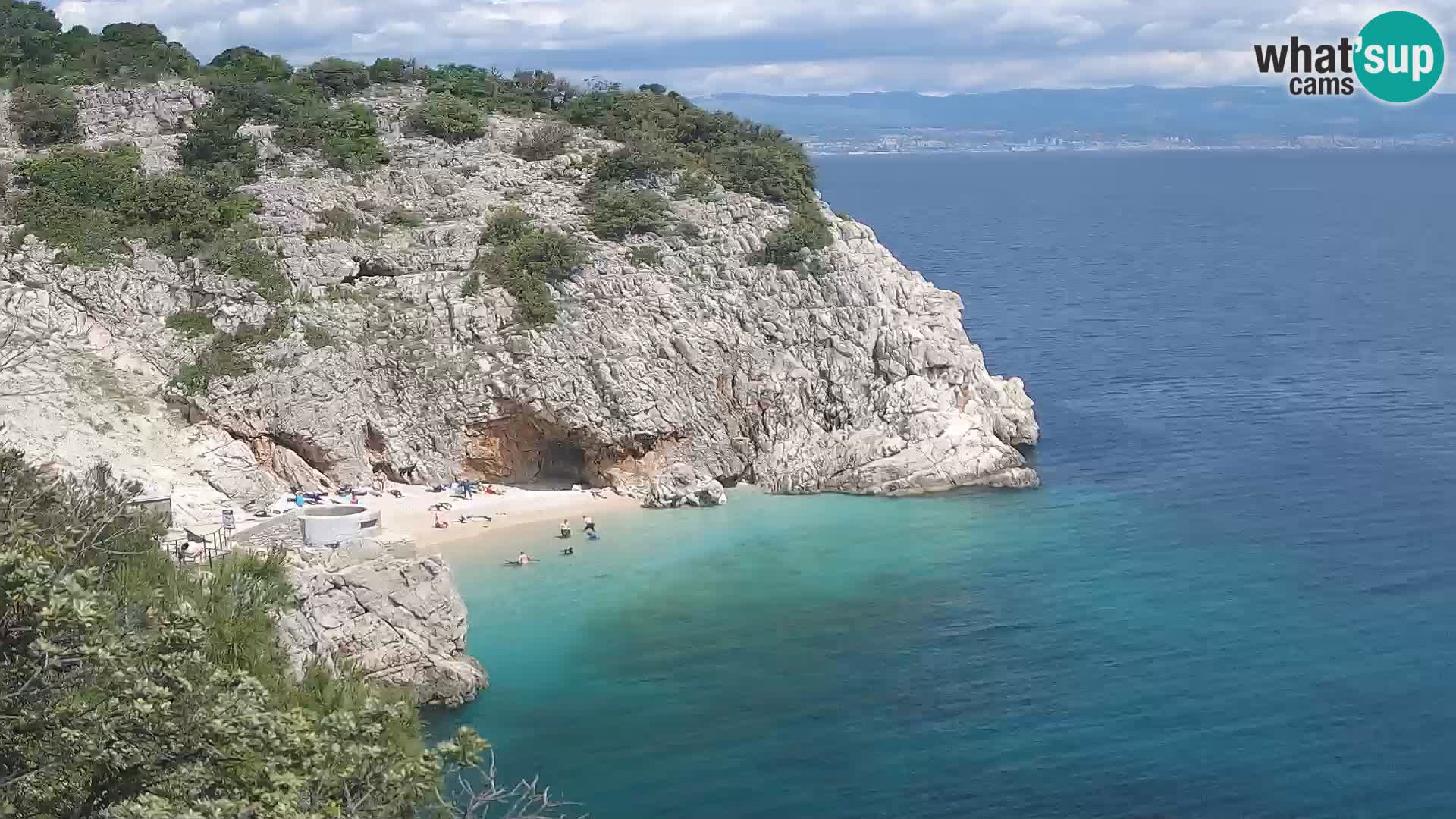 Webcam Brseč beach – Mošćenička Draga – Croatia