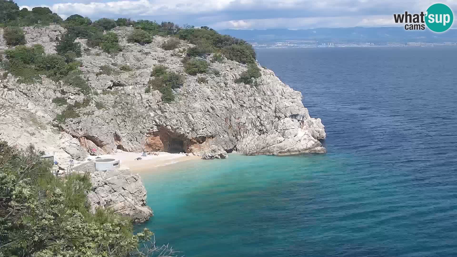 Webcam Brseč beach – Mošćenička Draga – Croatia