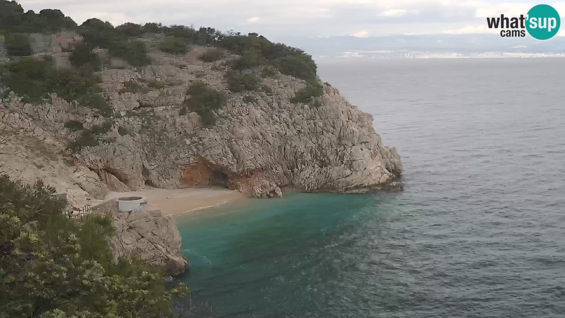 Web kamera plaže Brseč – Mošćenička Draga – Hrvatska